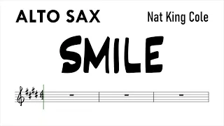 Smile in G Alto Sax Sheet Music Backing Track Play Along Partitura
