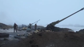 Артиллерия ВСУ, Дебальцево зима 2014 г