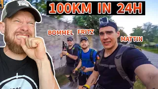 Fritz Meinecke  & Survival Mattin beim 100 Km MAMMUTMARSCH