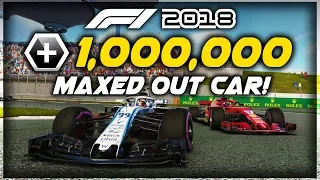 WHAT A MAXED OUT CAR DRIVES LIKE IN CAREER MODE w/ 1 MILLION R&D POINTS! | F1 2018 Game Experiment