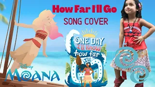 How Far I'll Go | Moana | Disney Song Cover by 5 Years Old Aurora Jasmine