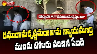 Big Breaking: A1 MP Raghu Rama Krishnam Raju Exclusive Visuals At CB CID Court | Sakshi TV