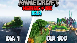 Sobreviví durante 100 DIAS EN UNA ISLA DESIERTA en Minecraft Hardcore