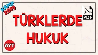 Türklerde Hukuk | AYT Tarih