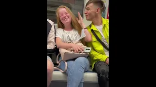 Kiss Prank in russian metro