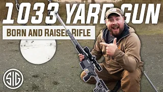 1033 yard SHOT with Born And Raised Sig Sauer Cross Rifle  (Factory Ammo)
