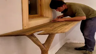 Today I made a bedroom table shelf and a bedside cabinet  Old House Renovation ▶25