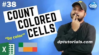 How To Count Colored Cells In Excel || Count Cells Based On Cell's Background Color || dptutorials
