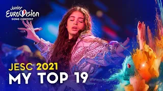 Junior Eurovision 2021: MY TOP 19 (2 year later)