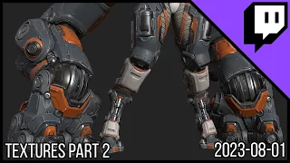 3D Character Sculpting - Marco Plouffe's Twitch Stream of 2023-08-01 - Textures part 2