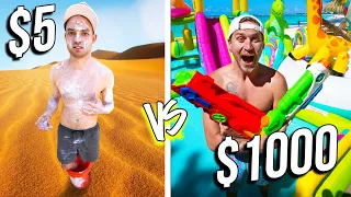 $5 VS $1,000 WATER PARKS! *Budget Challenge*