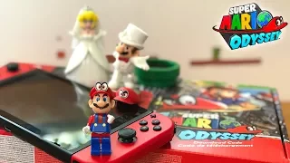 Super Mario Odyssey Switch Unboxing w/ Lego Mario