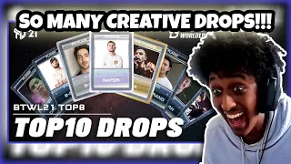 Top10 Drops | Beatbox To World Live 2021 | YOLOW Beatbox Reaction