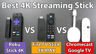 (NEW) Roku Streaming Stick 4K vs (NEW) Firestick 4K Max vs Chromecast with Google TV Review