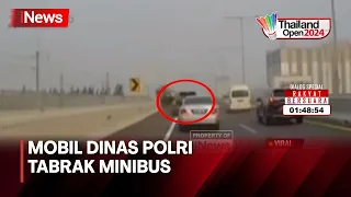 Rekaman Detik-detik Mobil SUV Menyalip dari Bahu Jalan Tabrak Minibus di Tol MBZ - iNews Sore 07/05