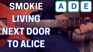 Smokie - Living Next Door To Alice Guitar Lesson + Tutorial | 3 CHORD SONG