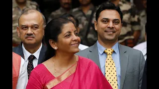 Budget 2019: FM Nirmala arrives in Parliament, ditches British-era briefcase