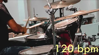 120 Bpm Drum Track Batería - Funk Beat Sixteenth note Groove