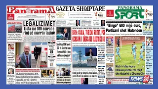 30 gusht 2023 "Shtypi i dites" në News24 - "Koha për t'u zgjuar", ne studio Edvin Peçi