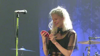 Aurora talks with the crowd and sings Life on Mars