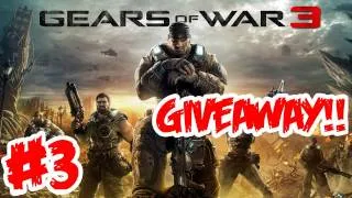 Gears of War 3 Walkthrough Part 3 [ Act 1 - Chapter 2 ] HD - GIVEAWAY!! - Let's Play (Gameplay)