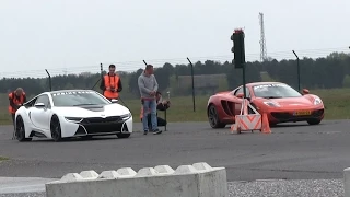 DRAGRACE | BMW i8 vs McLaren MP4-12C vs Ferrari Speciale Aperta vs Nissan GTR and more!