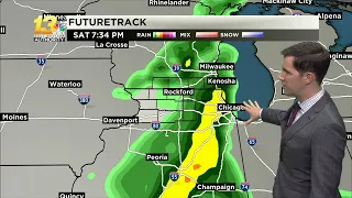 Rain exits heading into the weekend