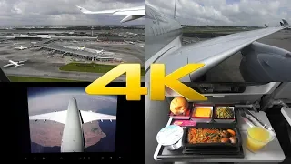 4K | Qatar Airways Airbus A350 flight from Singapore to Doha
