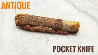 Unbelievable 15 minute antique pocket knife restoration you have to see