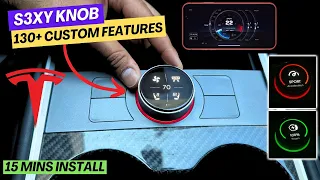 NEW Tesla S3XY Knob Review - 130 Programmable Features & Instrument Cluster #teslamodely