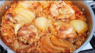 ARROZ CON POLLO | Mexican Style Chicken And Rice Recipe | Simply Mama Cooks