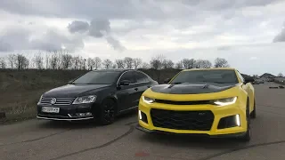 ДЕРЗКИЙ ОЛЕГ вышел на охоту! Passat 3.6 vs Camaro 3.6, BMW 535i