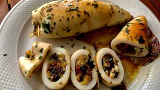 Stuffed calamari - Eolie Islands’ recipe