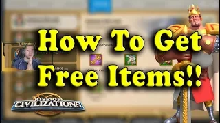 How to get FREE ITEMS EVERYDAY!! - Rise of Civilizations