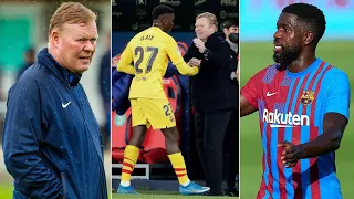 Ronald Koeman sends out FIRM messages to Ilaix Moriba & Samuel Umtiti