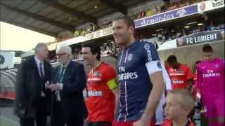 Ligue1: J38 Lorient - PSG, Thomas Coville donne le coup d'envoi