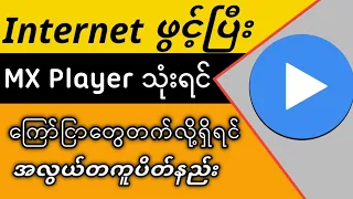 Internet ဖွင့်ပြီး MX Player သုံးရင် ကြော်ငြာတက်တာမကြိုက်သူများအတွက် ကြော်ငြာပိတ်နည်း