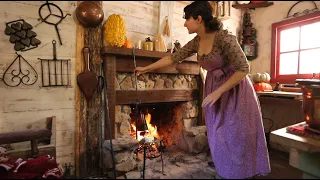 Cooking Up a Fall Soup in 1796 |Cheesy Onion Soup| Real Historic Recipes ASMR