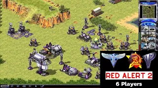 Red Alert 2 Yuri's Revenge| Mid Evil Tower 6 Players