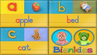 Bienkies Alphabet | a is for apple - abc