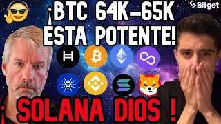 🔴 BITCOIN SEGURO SUBE MUCHO ! SOLANA Y BNB QUIEN GANARA ? CARDANO (ADA) FRACASO ! ETHERUEM HBAR Y