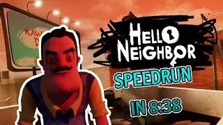 Hello Neighbor FULL GAME Speedrun Any% (beaten in 8:37.110)