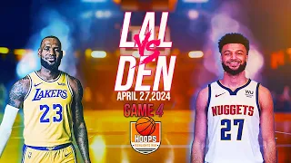 los angeles lakers vs denver nuggets game 4 QRT 1 and 2  Highlights | 2024 WCR1 |