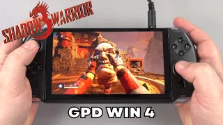 Shadow Warrior 3 on the GPD WIN 4 - AMD Ryzen 7 6800U Windows handheld gaming PC