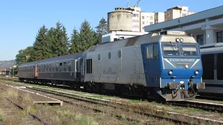Romania: CFR Class 64 diesel loco working a Sibiu to Fagaras local passenger train