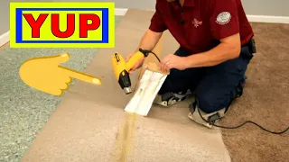 How to repair a carpet seam