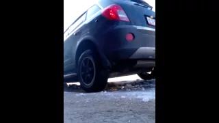 Диагональное вывешивание Опель Антара Opel Antara dizel 2,2 winter fun