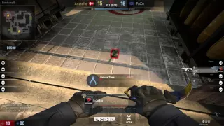 CS:GO kioShiMa nice 1 vs 2 clutch Astralis vs Faze