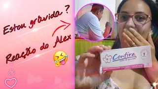 ESTOU GRÁVIDA? 😱 ( TROLLAGEM) REAÇÃO DO ALEX 😅