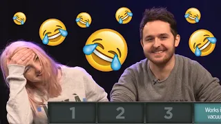 Lizzie and Joel being Big Brain at a Game Show part 2